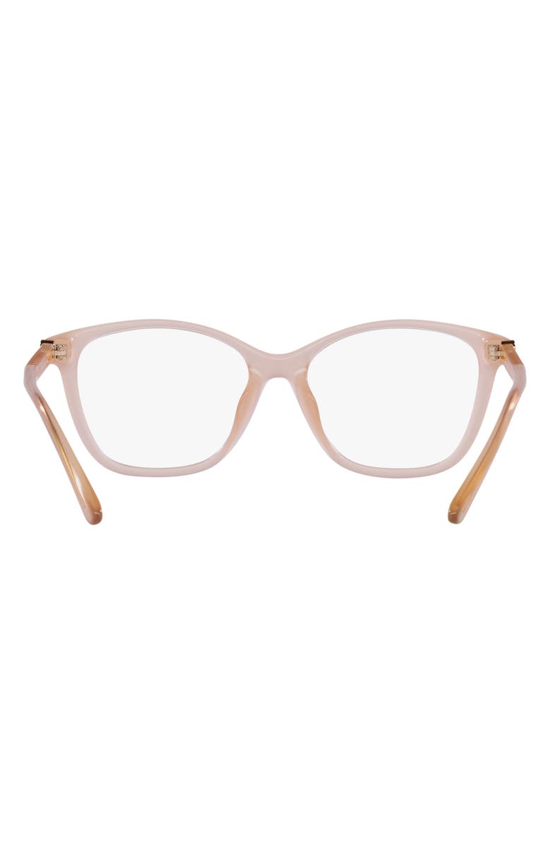 Michael Kors Boulder 55mm Square Optical Glasses, Alternate, color, Milky Pink