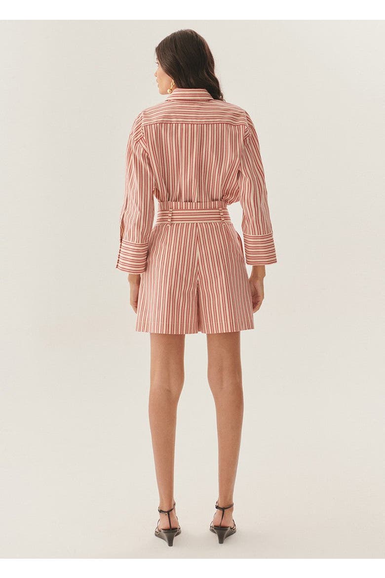 Raegan Striped Shorts, Alternate, color, RED