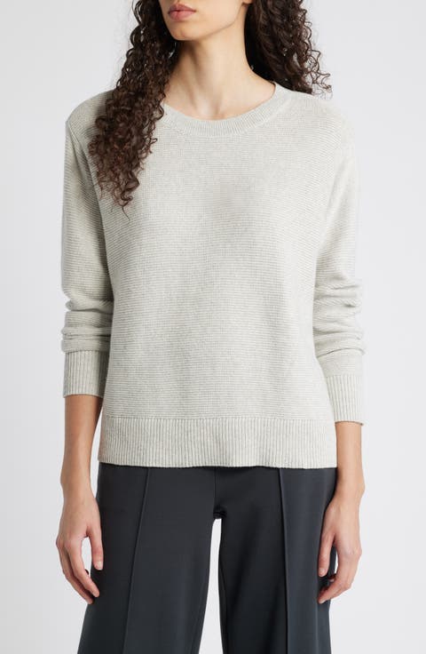 Crewneck Organic Cotton & Recycled Cashmere Sweater