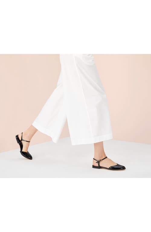 Agl Attilio Giusti Leombruni Agl Milly Ankle Strap Flat In Nero