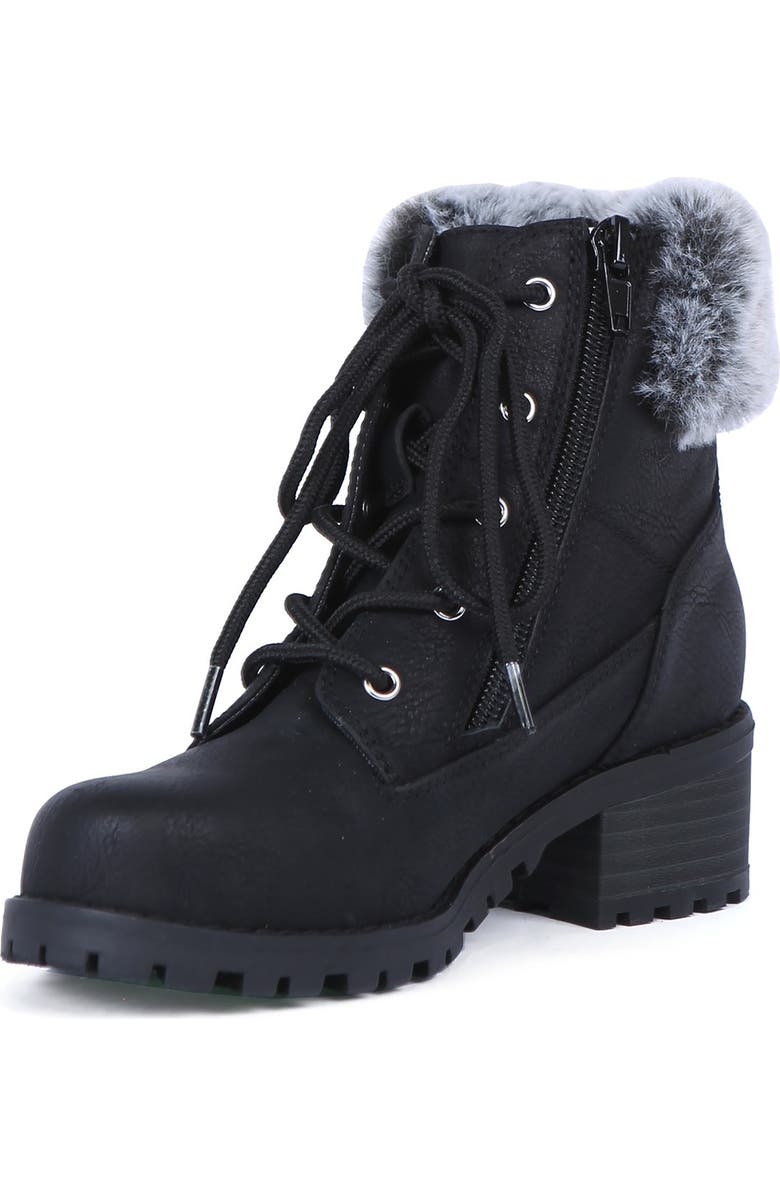 DV by Dolce Vita Rei Faux Fur Lined Combat Boot, Alternate, color,