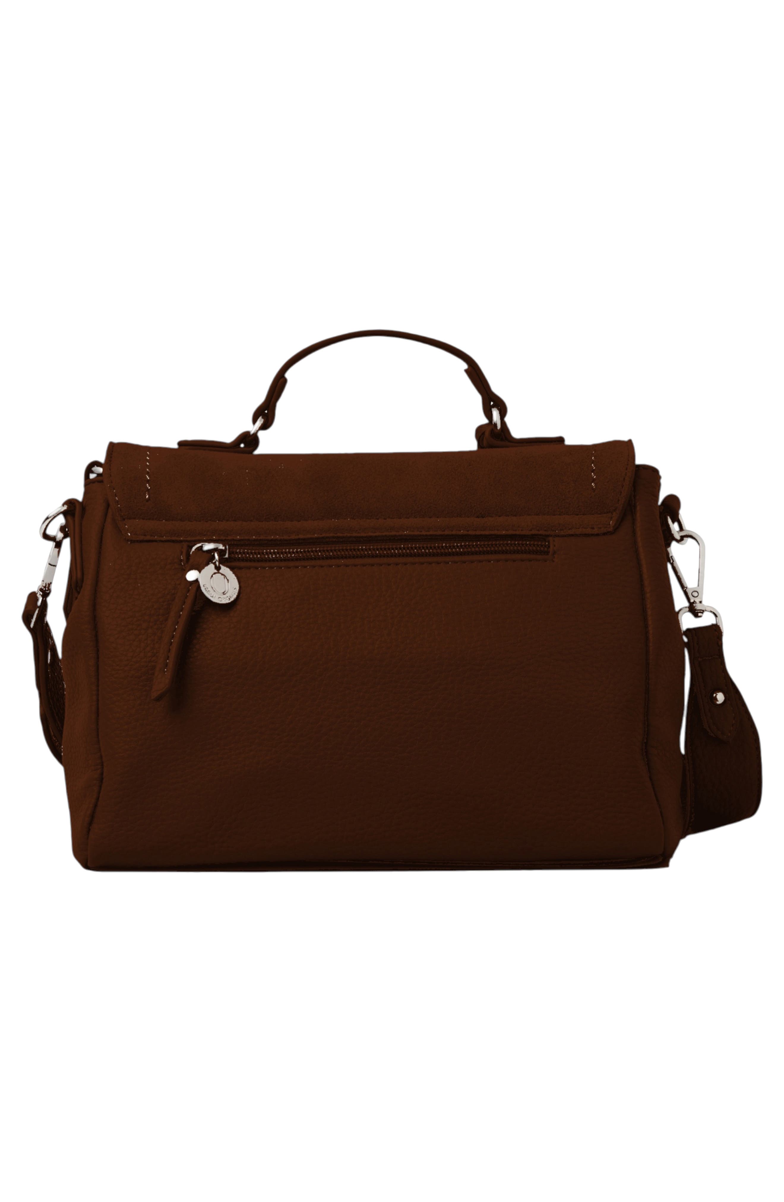 Charmed Satchel, Alternate, color, CHOCOLATE
