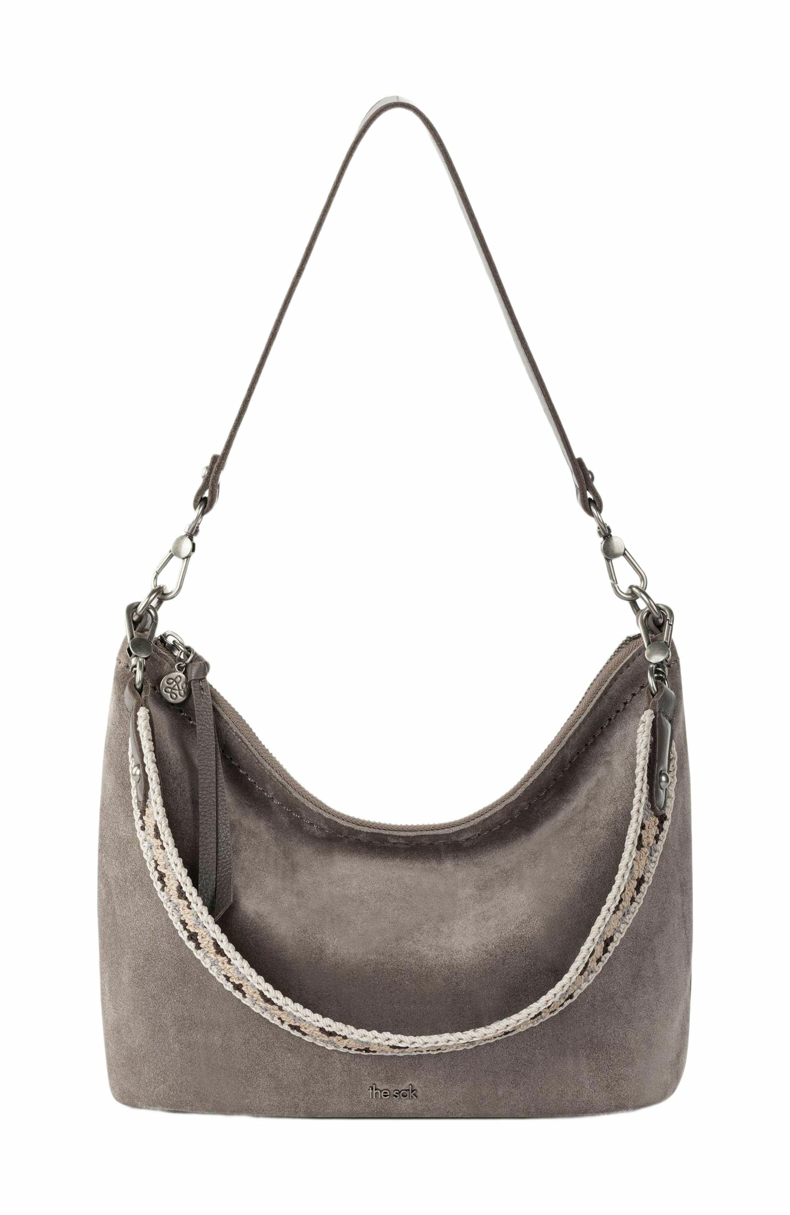 The Sak Jasmine Small Hobo, Alternate, color, Mushroom Suede