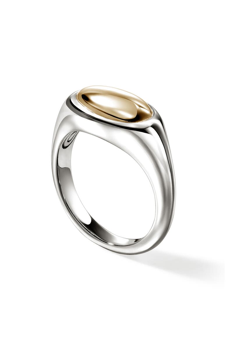 Pebble Ring, Sterling Silver, Gold, Main, color, SILVER