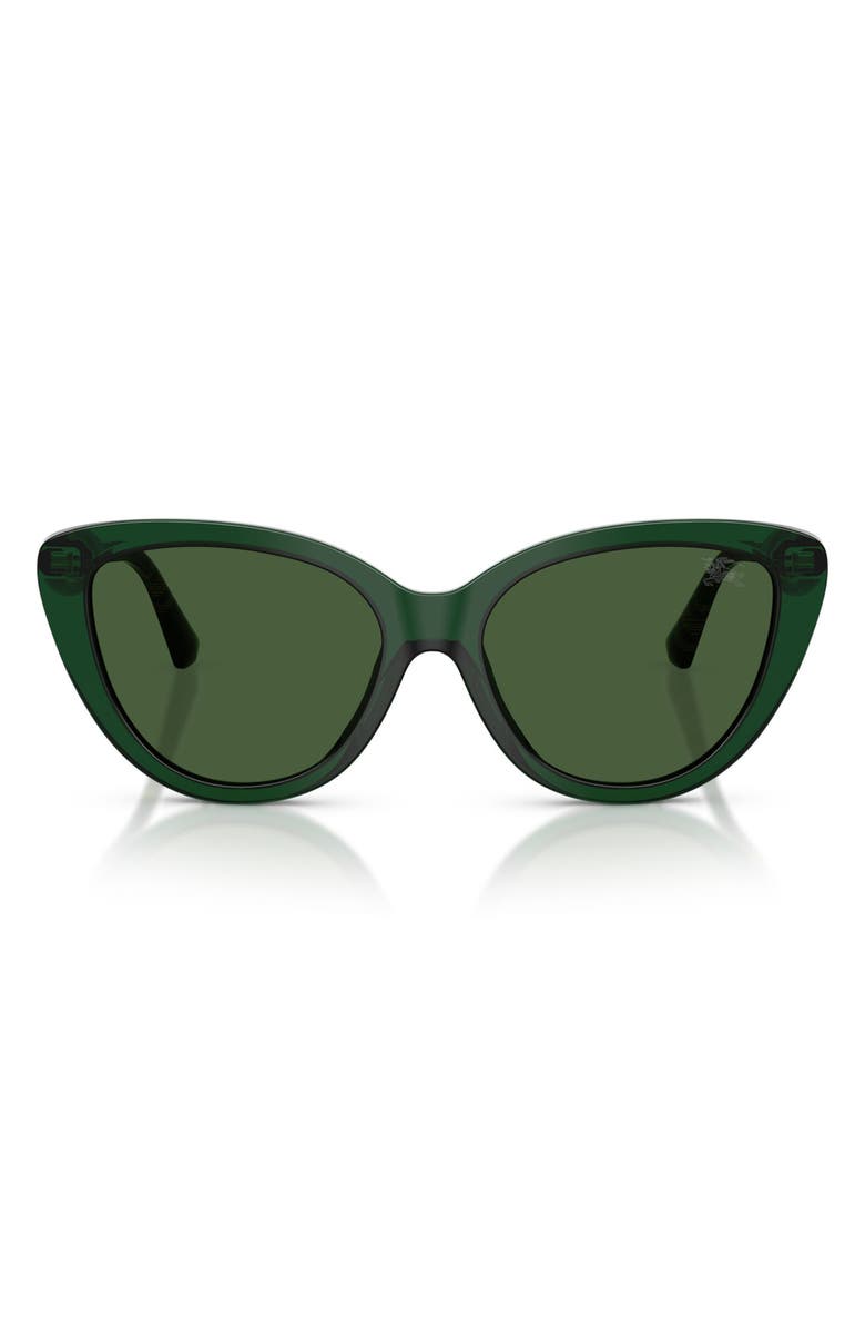 Burberry 55mm Cat Eye Sunglasses, Main, color, Green