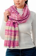 MARCUS ADLER Plaid Scarf