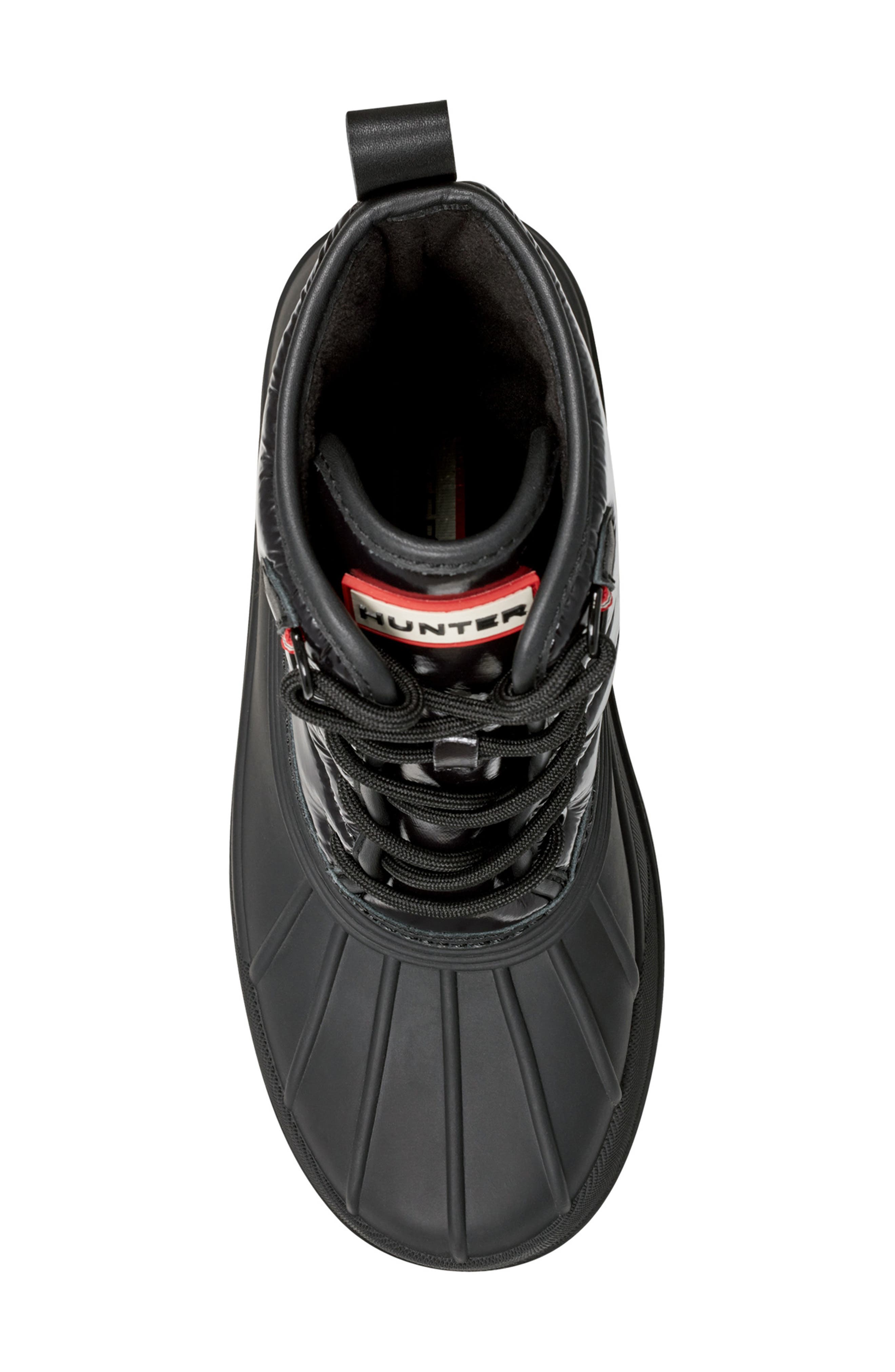 Hunter Stanly Insulated Waterproof Duck Boot, Alternate, color, Black