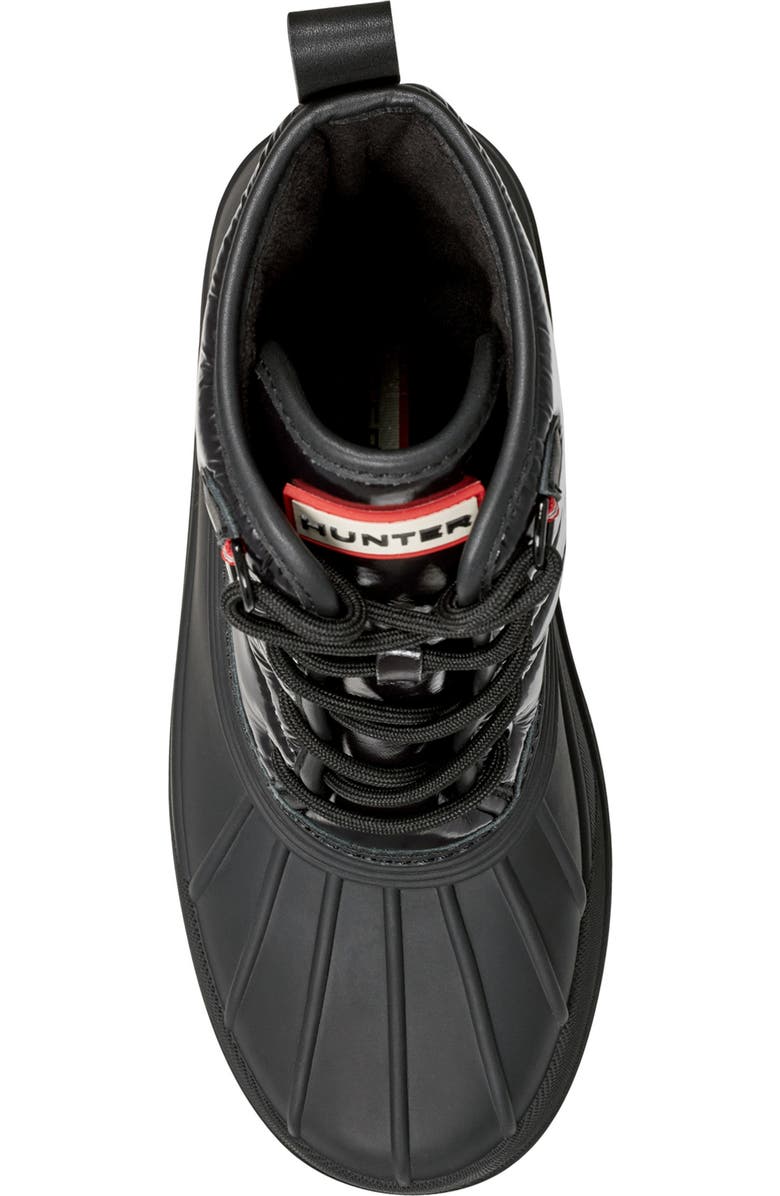 Hunter Stanly Insulated Waterproof Duck Boot, Alternate, color, Black