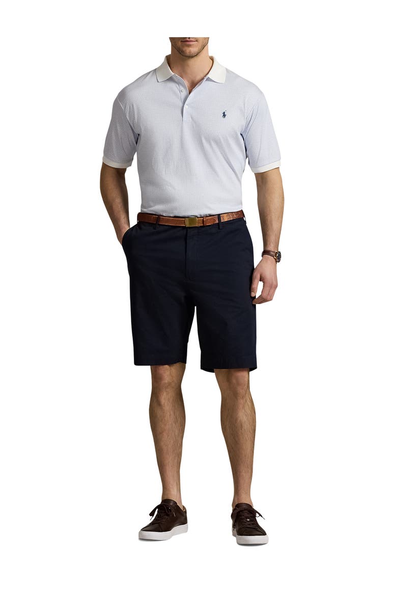 Big & Tall Soft Touch Geometric Print Polo Shirt, Alternate, color, CRESCENT TOSS WHITE