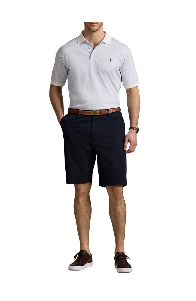 Polo Ralph Lauren Big & Tall Soft Touch Geometric Print Polo Shirt, Alternate, color, Crescent Toss White