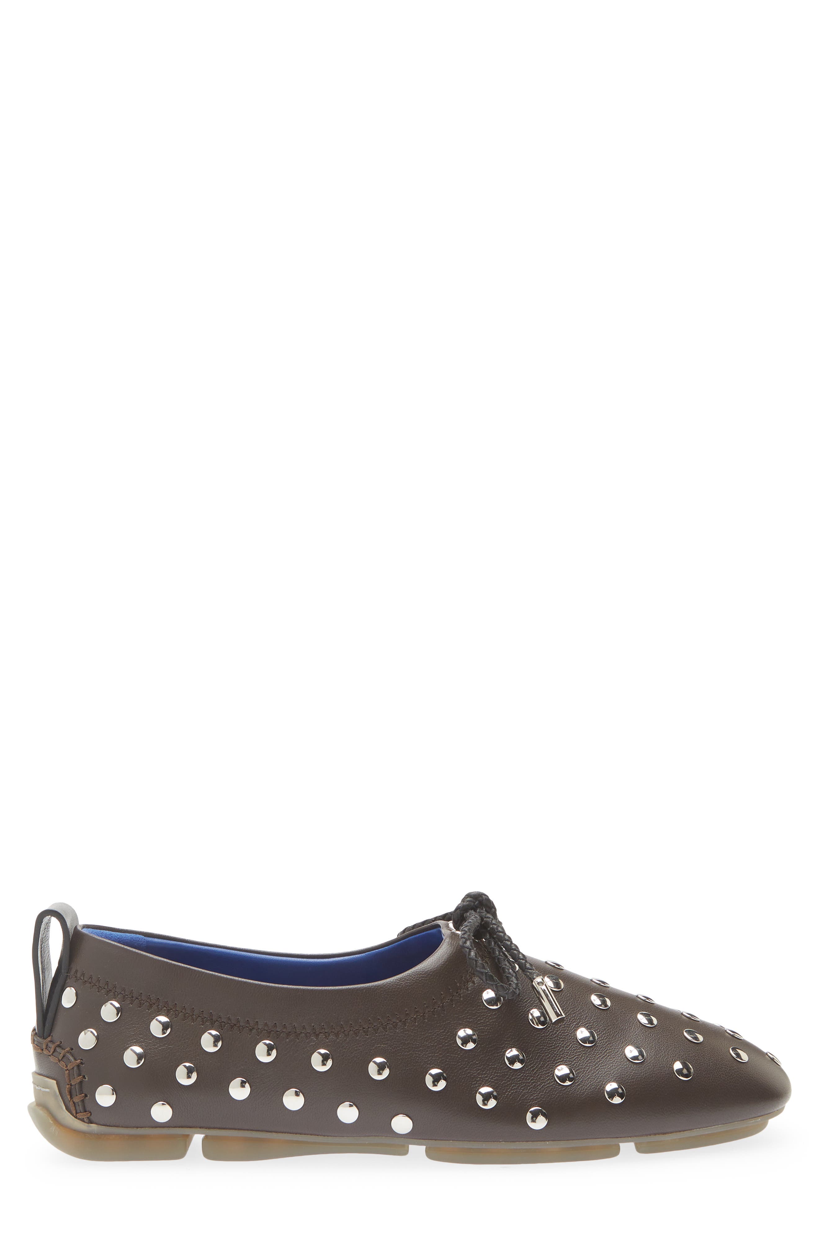 Wales Bonner Chakra Ballet Flat, Alternate, color, Dark Brown