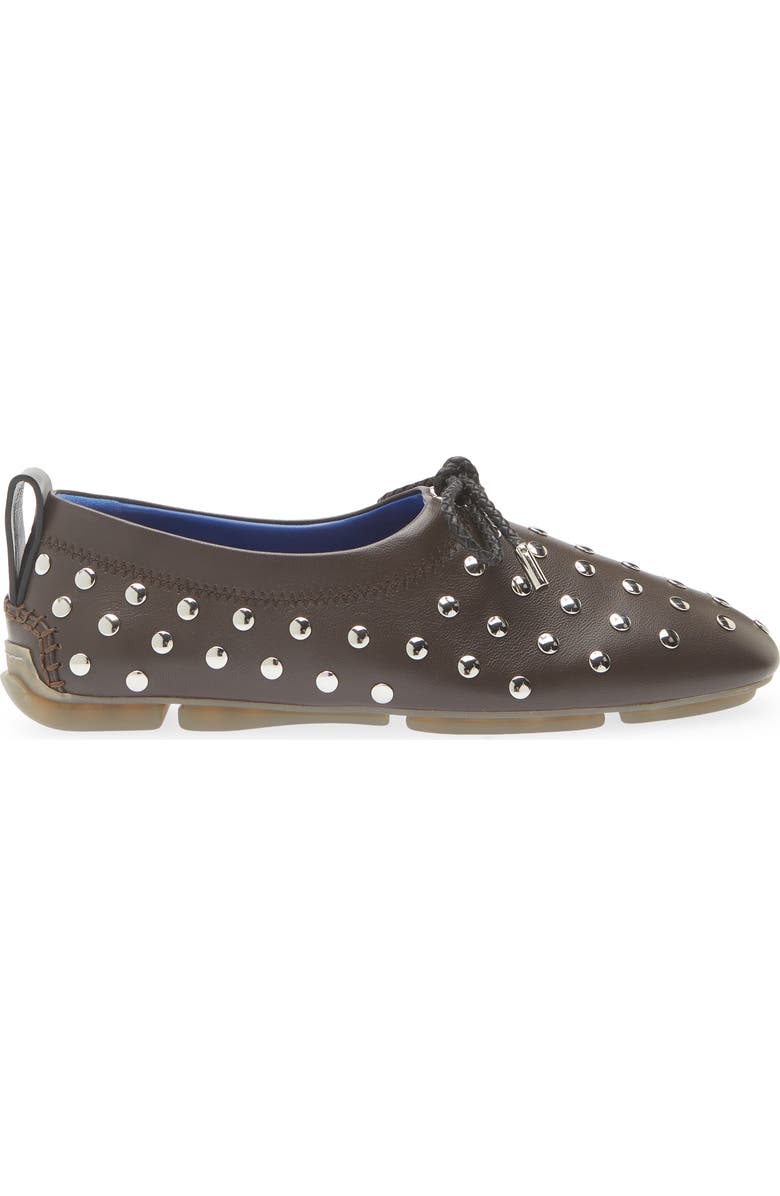 Wales Bonner Chakra Ballet Flat, Alternate, color, Dark Brown