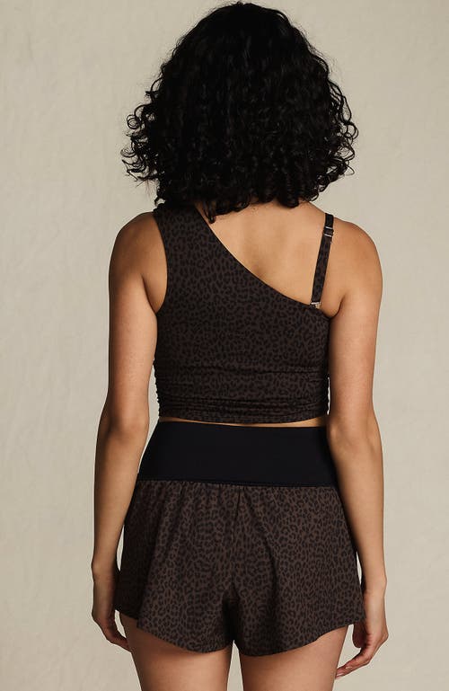 Lands' End 3" Pinchless Flutter Swim Short With Panty In Black