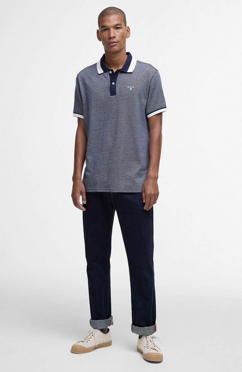 Barbour Helwith Tailored Fit Cotton Polo, Alternate, color, Navy