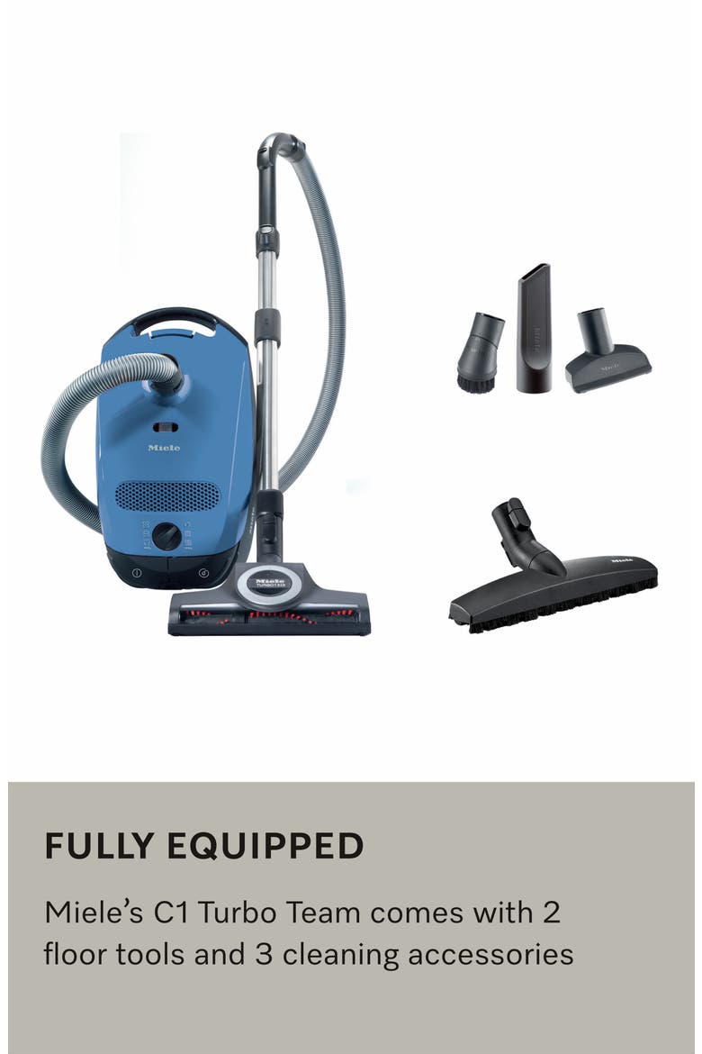 Classic C1 Turbo Team Bagged Canister Vacuum, Alternate, color, Tech Blue