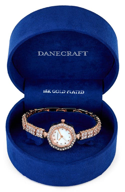 Danecraft Crystal Embellished Bracelet Watch, 28mm