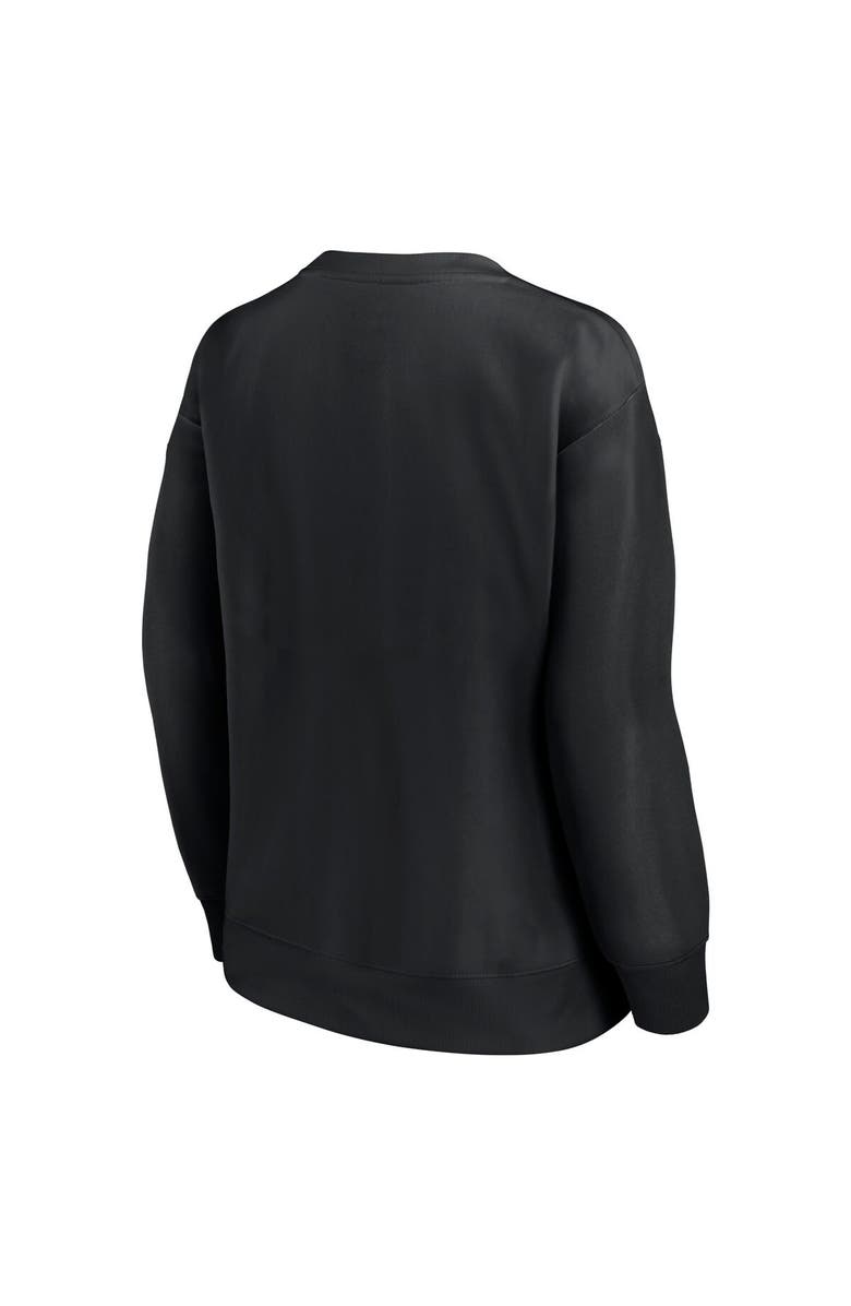 FANATICS Women's Fanatics Branded Black Formula 1 Merchandise End Credits Fleece Pullover Sweatshirt, Alternate, color, 