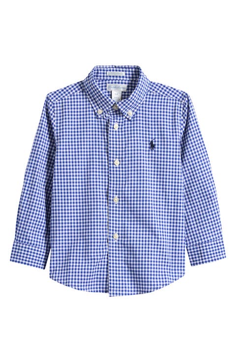 Stretch Poplin Button-Down Shirt (Baby)