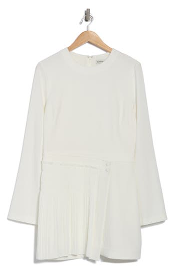 Simkhai Zabelle Long Sleeve Minidress In White