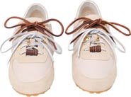 maje Multi-lace nylon trainers