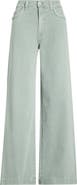 PAIGE Anessa Braided Pocket High Waist Wide Leg Jeans