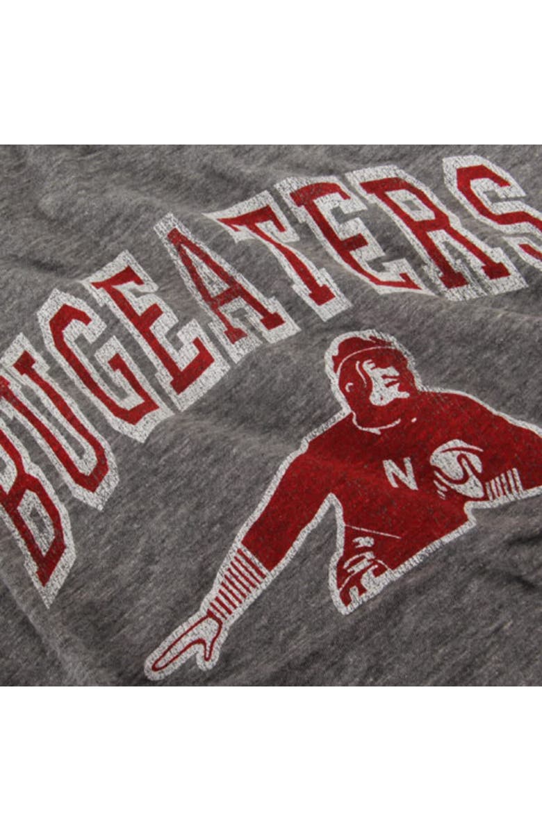 Retro Brand Men's Original Retro Brand Heather Gray Nebraska Huskers Vintage Bugeaters Tri-Blend T-Shirt, Alternate, color, 