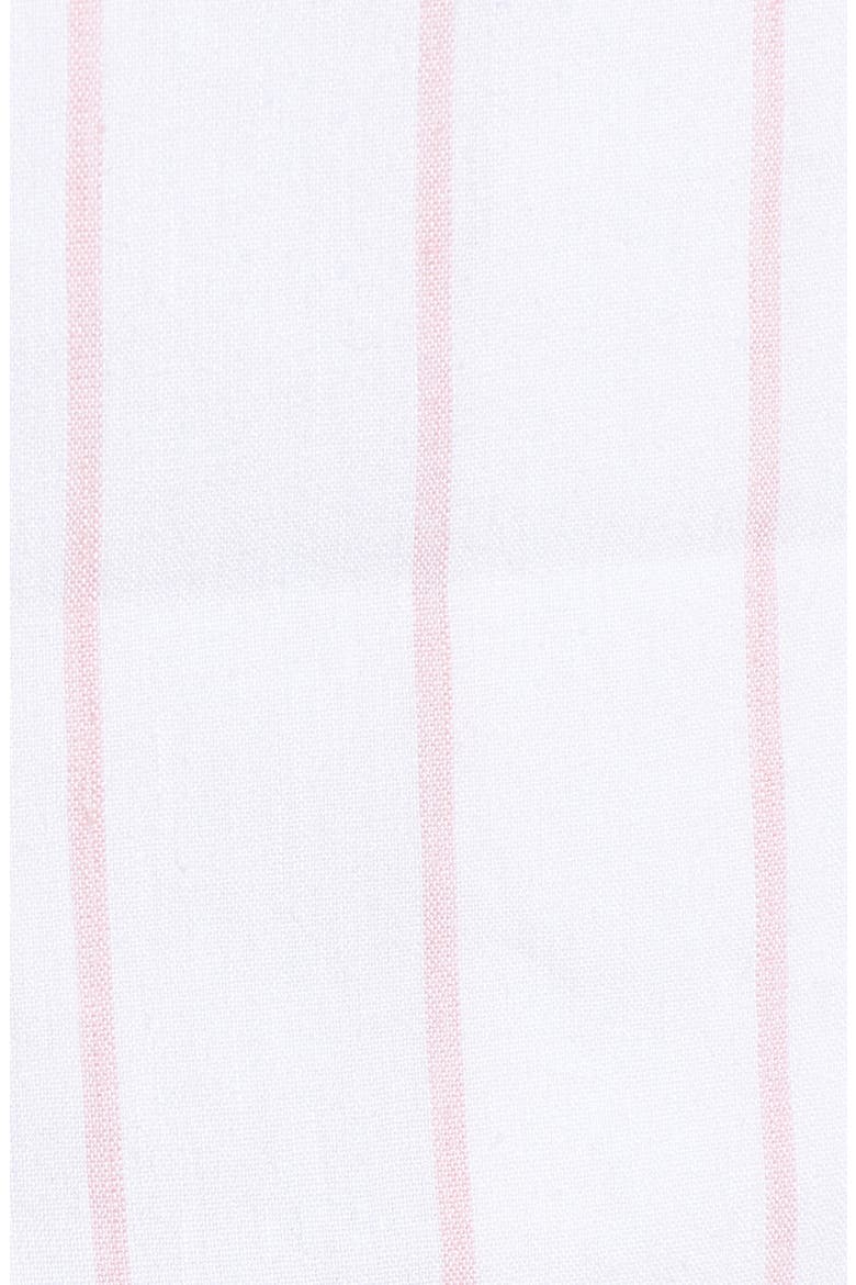 High Waist Linen Blend Shorts, Alternate, color, WHITE RETRO STRIPE