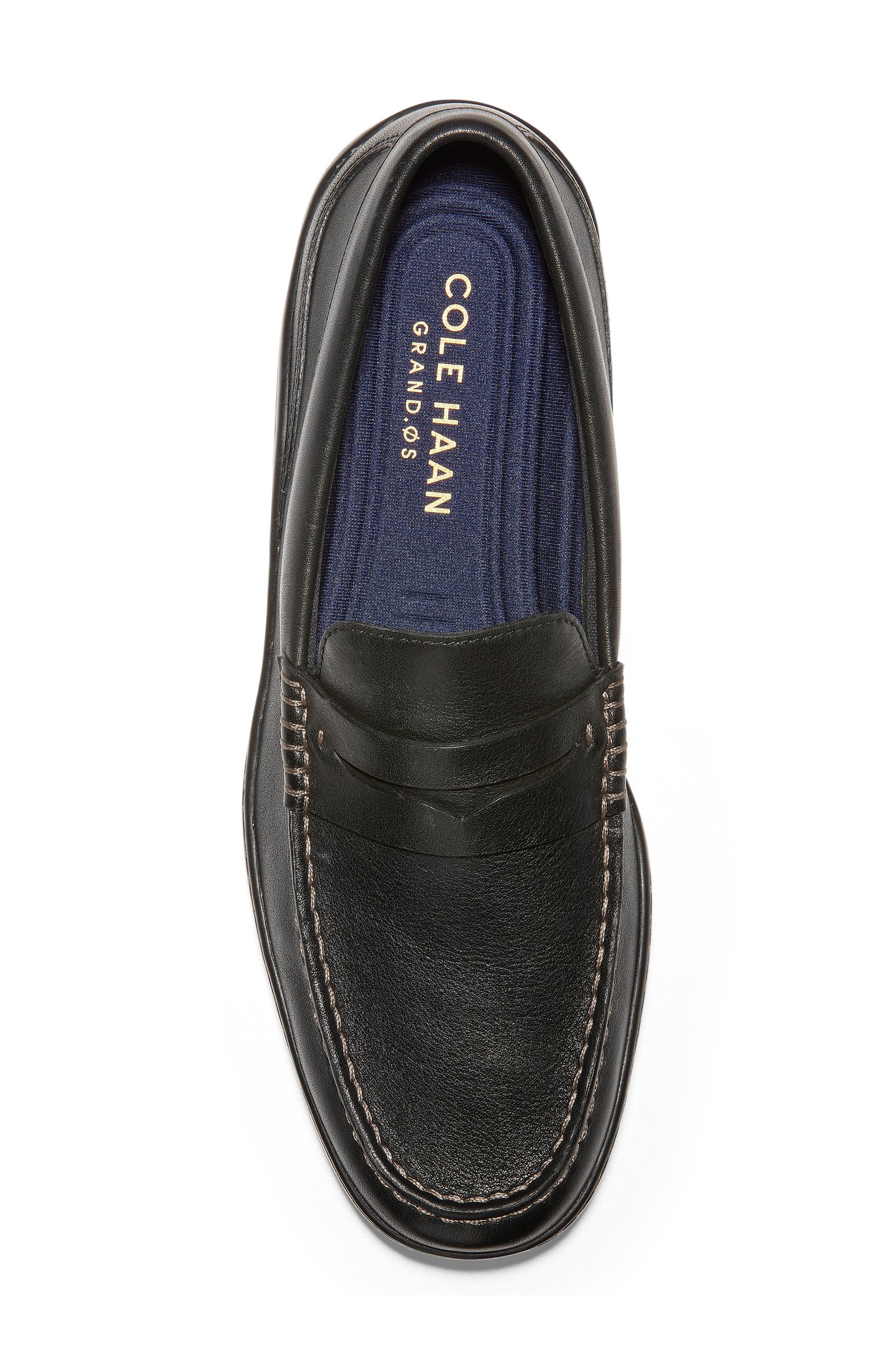 Cole Haan MotoGrand Loafers Buy Cole Haan Brown MotoGrand Penny Loafers - NNNOW.com main image 4