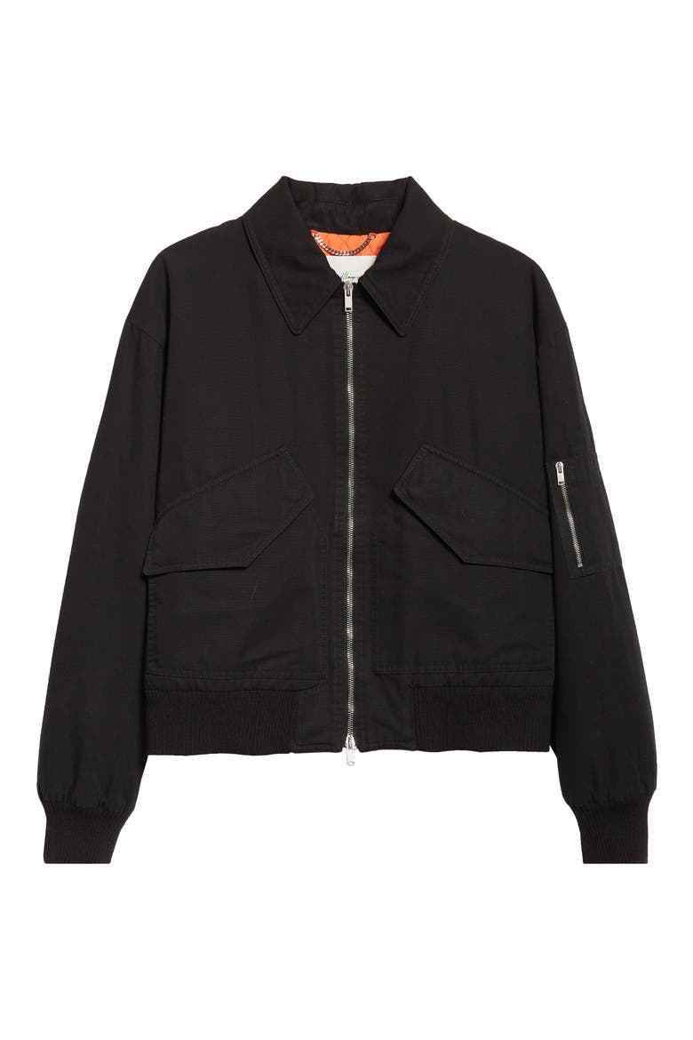 Revival Water Repellent Flight Jacket, Alternate, color, BLACK
