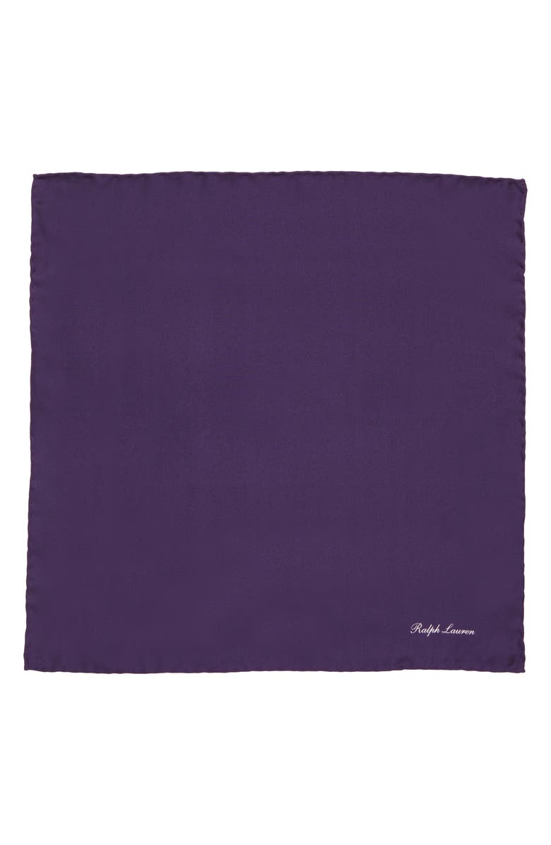 Ralph Lauren Purple Label Silk Pocket Square, Alternate, color, 