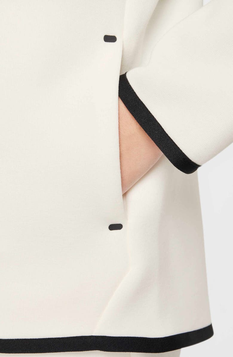 Nike Kids
 Tech Fleece Full Zip Hoodie, Alternate, color, Sail/ Black/ Black/ Black