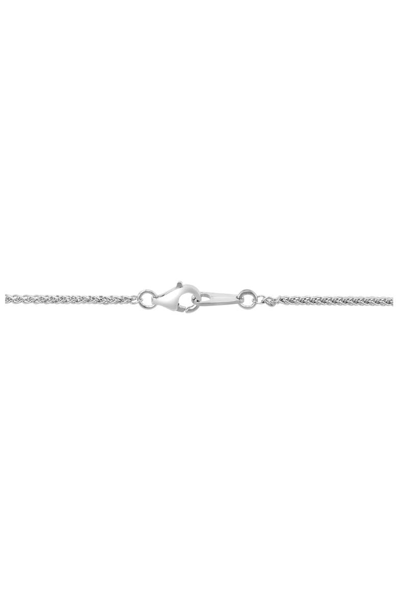 Sterling Silver Diamond Pavé Pendant Necklace - 0.10ct, Alternate, color, SILVER