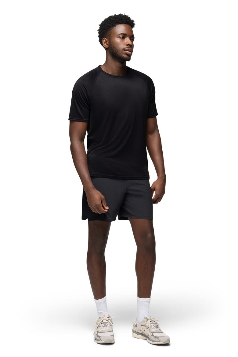 Natural Flow Performance Short Sleeve T-Shirt, Alternate, color, BLACK