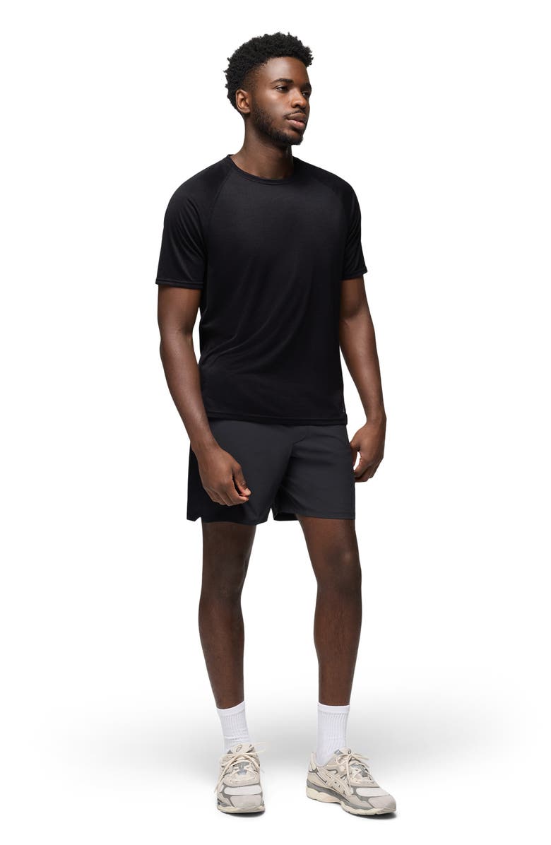 prAna Natural Flow Performance Short Sleeve T-Shirt, Alternate, color, Black