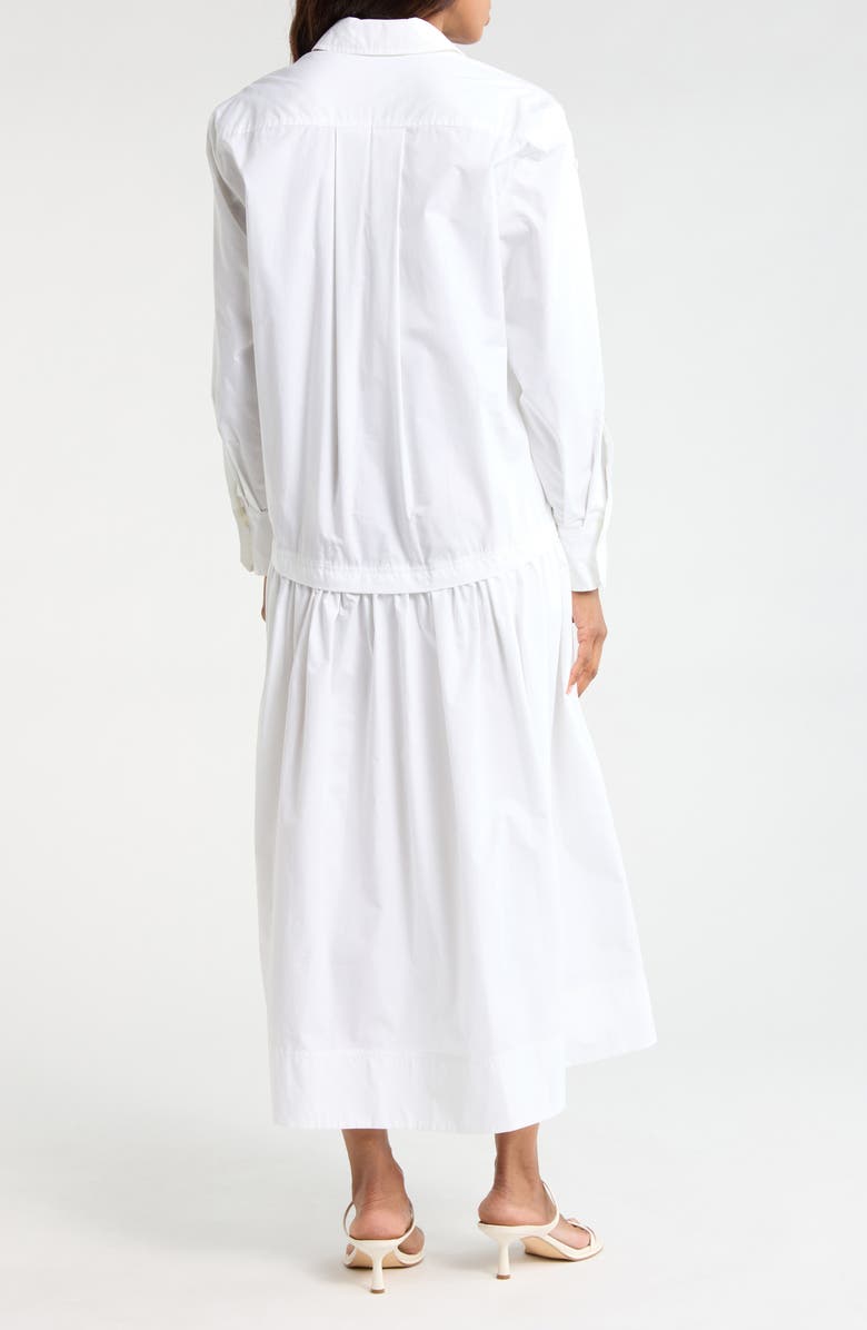 A.L.C. Bonnie Long Sleeve Cotton Shirtdress, Alternate, color, White