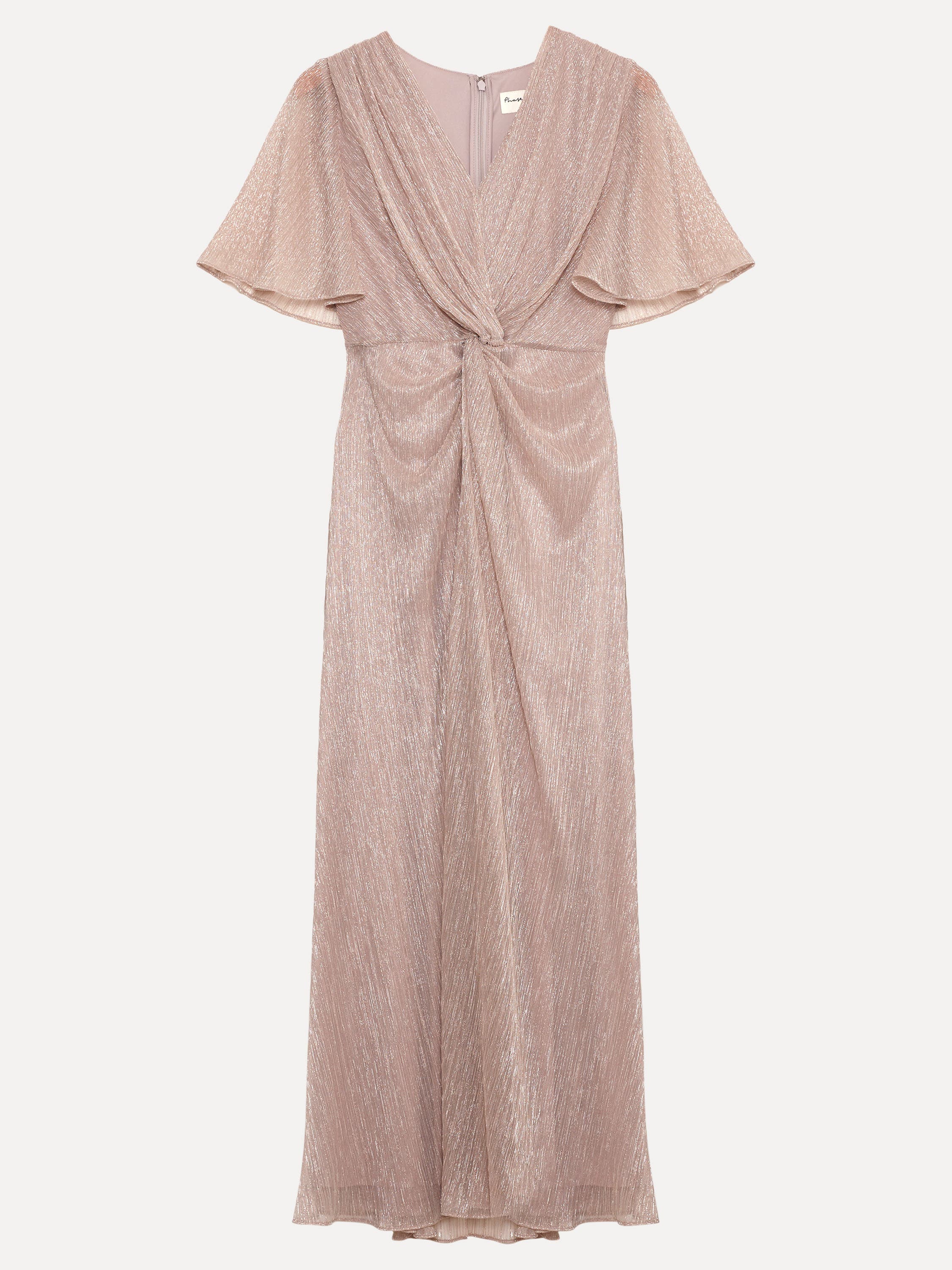 Dorinda Metallic Twist Front Maxi Dress - image 2