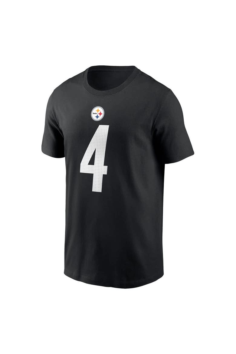 Men's  Nike DK Metcalf Black Pittsburgh Steelers Name & Number T-Shirt, Alternate, color, Black