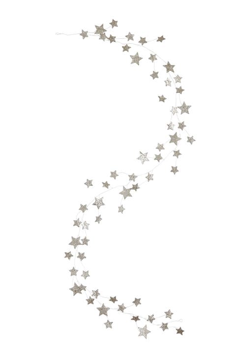 72" Star Shaped Garland with Glitter