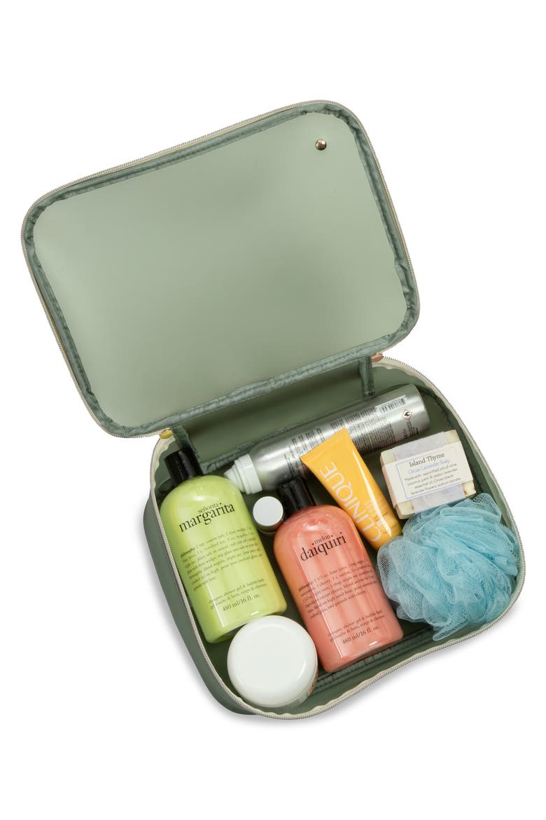 Jumbo Makeup Case, Alternate, color, THYME
