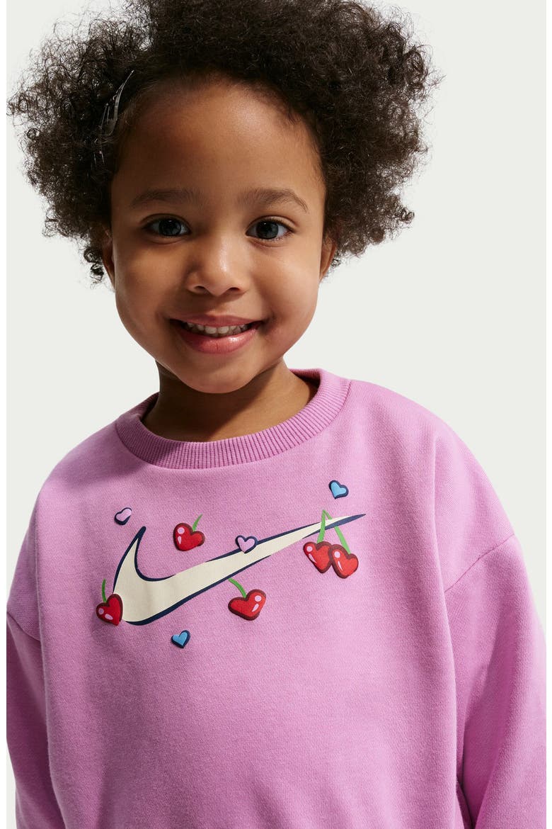 Kids' Crewneck Sweatshirt & Leggings Set, Alternate, color, MIDNIGHT