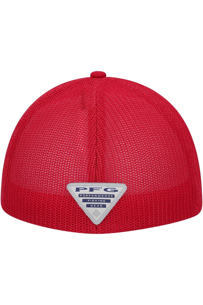 Men's Columbia Crimson Alabama Crimson Tide PFG Hooks Flex Hat, Alternate, color, Crimson