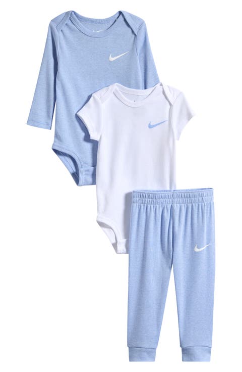 Solid 3-Piece Bodysuits & Joggers Set (Baby)