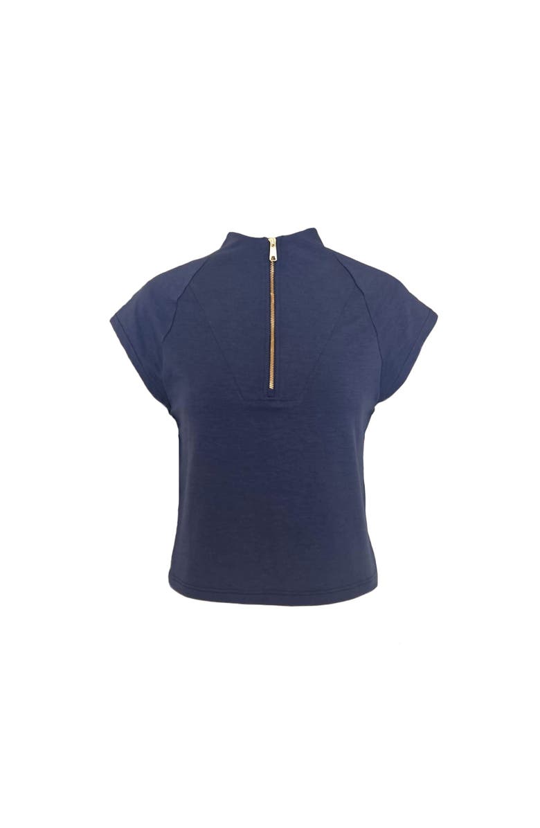 Krimson Klover Victoria Half Zip Cap Sleeve Pullover, Main, color, Spellbound