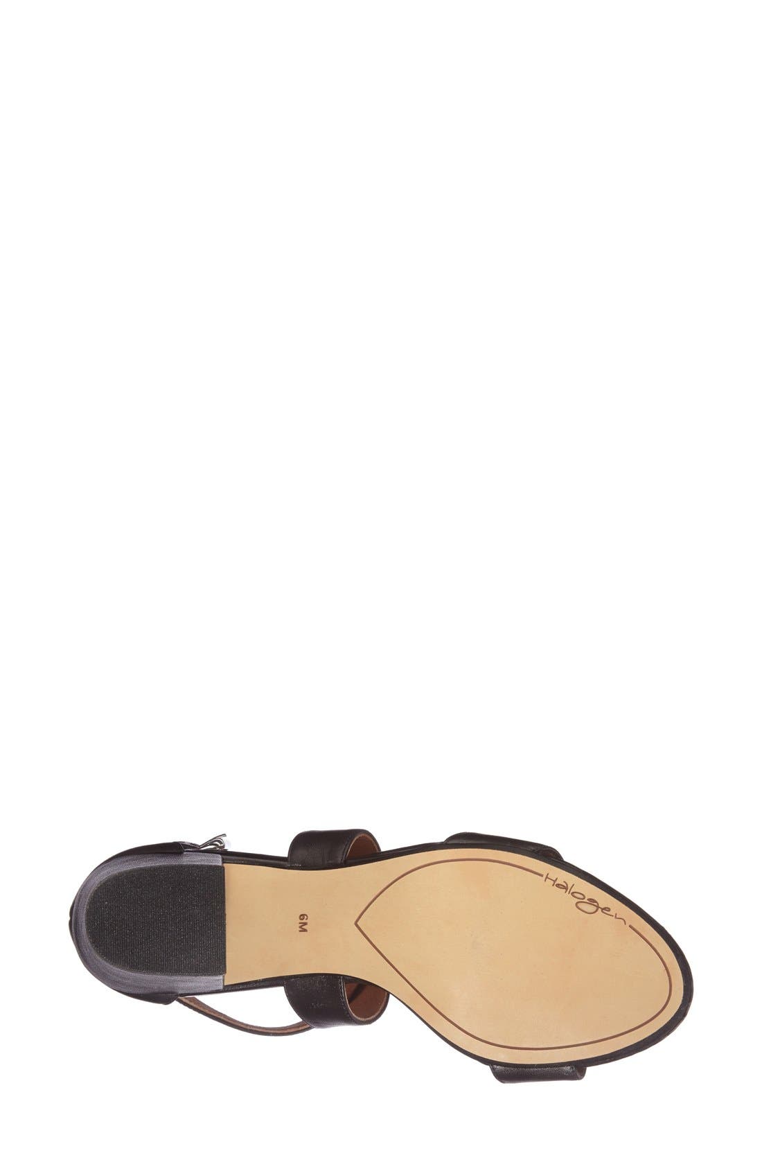 Halogen 'Rena' Crisscross Strap Sandal, Alternate, color, BLACK