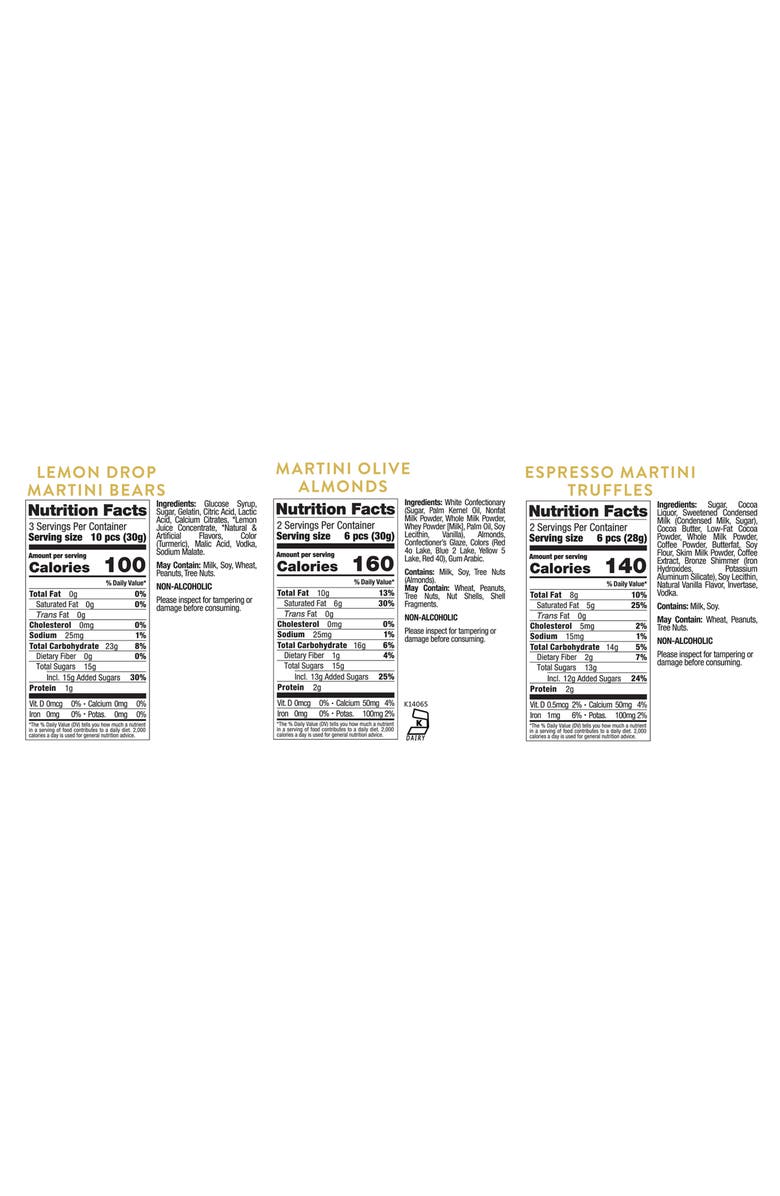 sugarfina The Martini Collection 3-Piece Candy Bento Box Duo, Alternate, color, 