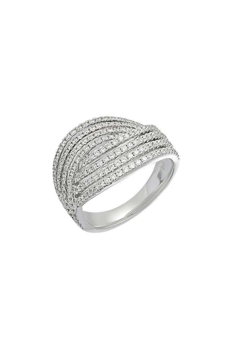 Diamond Statement Ring (Nordstrom Exclusive), Main, color, 18K WHITE GOLD