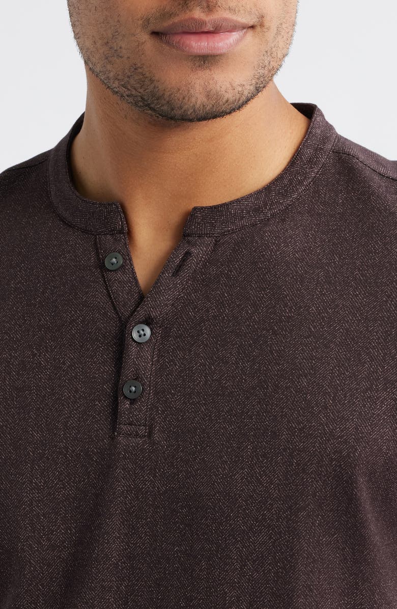 Robert Barakett Whitley Short Sleeve Henley, Alternate, color, Port