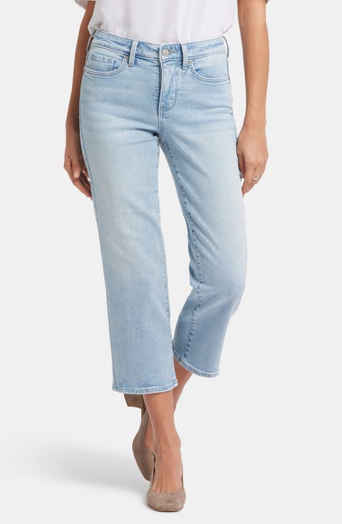 Piper Crop Relaxed Straight Leg Jeans (Misty Ridge)