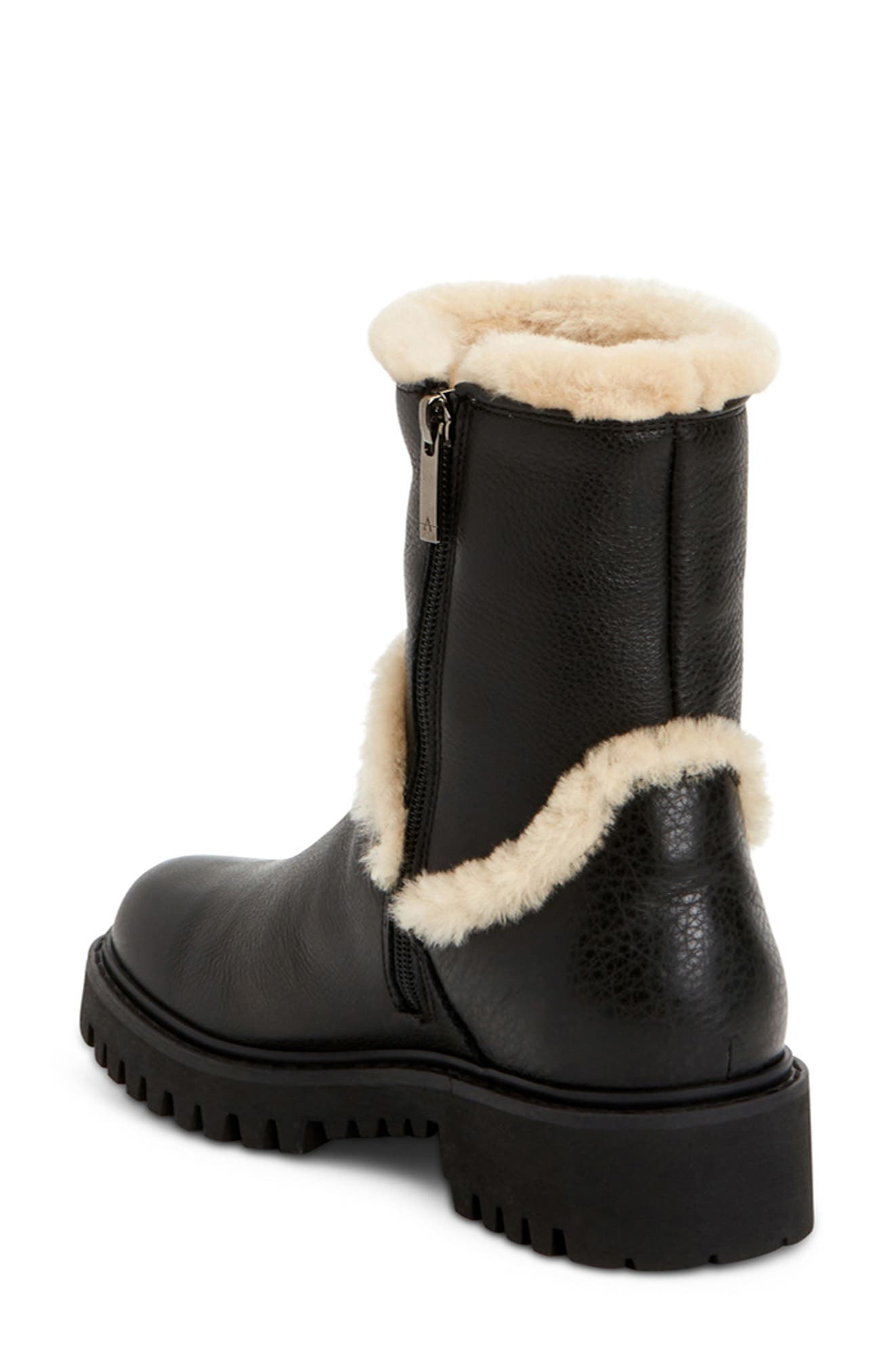 Aquatalia Jillian Faux Fur Lined Bootie, Alternate, color, 