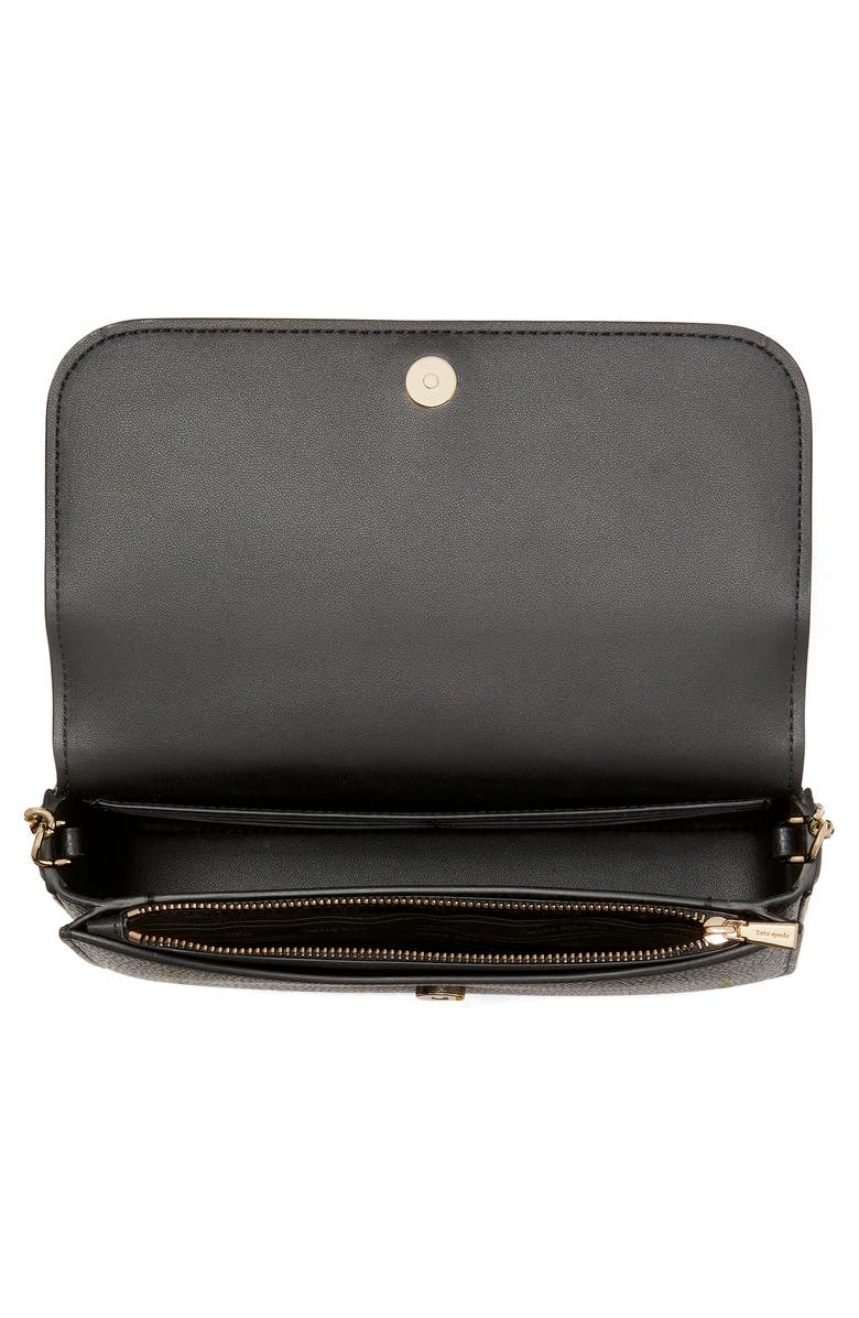 Kate Spade New York ava leather wallet on a chain, Alternate, color, Black